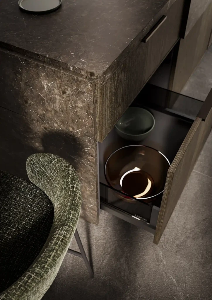 Modèle Wakuu : la cuisine alliant confort, ergonomie et style contemporain