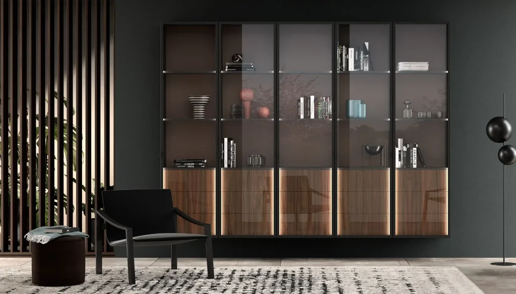 Meuble de séjour Bossa : design contemporain et rangements pratiques pour salon moderne