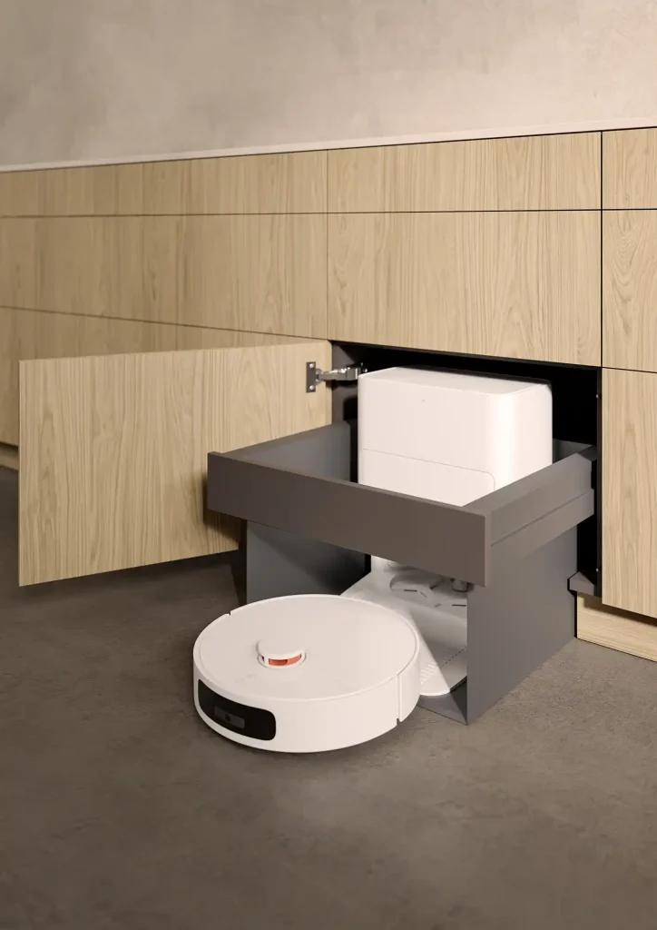 Optimiser votre espace : installation d&rsquo;un rangement pratique pour aspirateur robot à Altkirch dans le Sundgau